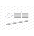 Rura wewnętrzna Seria 4R i 5R do wału 1010 przegubowo-teleskopowego 45x3.8 mm 855 mm WARYŃSKI