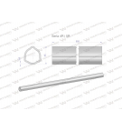 Rura wewnętrzna Seria 4R i 5R do wału 1110 przegubowo-teleskopowego 45x3.8 mm 955 mm WARYŃSKI
