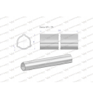 Rura zewnętrzna Seria 6R i 7R do wału 460 przegubowo-teleskopowego 54x4 mm 335 mm WARYŃSKI