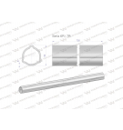 Rura zewnętrzna Seria 6R i 7R do wału 860 przegubowo-teleskopowego 54x4 mm 735 mm WARYŃSKI