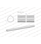 Rura zewnętrzna Seria 6R i 7R do wału 1010 przegubowo-teleskopowego 54x4 mm 885 mm WARYŃSKI