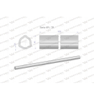 Rura wewnętrzna Seria 6R i 7R do wału 1210 przegubowo-teleskopowego 45x5.5mm 1055 mm WARYŃSKI