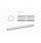Rura wewnętrzna Seria 6R i 7R do wału 760 przegubowo-teleskopowego 45x5.5mm 605 mm WARYŃSKI