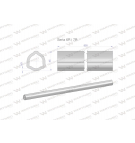 Rura wewnętrzna Seria 6R i 7R do wału 1010 przegubowo-teleskopowego 45x5.5mm 855 mm WARYŃSKI