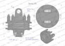 Sprzęgło cierne 4 tarczowe wału Seria 7R 1700Nm - 30x106 - 1 3/4 Z6 WARYŃSKI