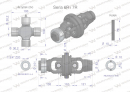 Wide-angle joint, shaft set Series 6R 7R for pipe 45x5.5 - 1 3/4 20, Waryński