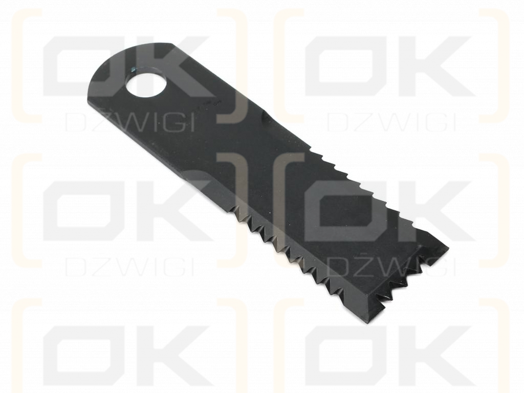 Nóż obrotowy rozdrabniacz słomy sieczkarnia uzębiony 173x50x4mm otwór 18 zastosowanie Z77601 John Deere WARYŃSKI ( sprzedawane po 25 )
