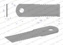 Nóż obrotowy rozdrabniacz słomy sieczkarnia uzębiony 173x50x4mm otwór 18 zastosowanie 322326450 Lavwerda Fendt MF WARYŃSKI ( sprzedawane po 25 )