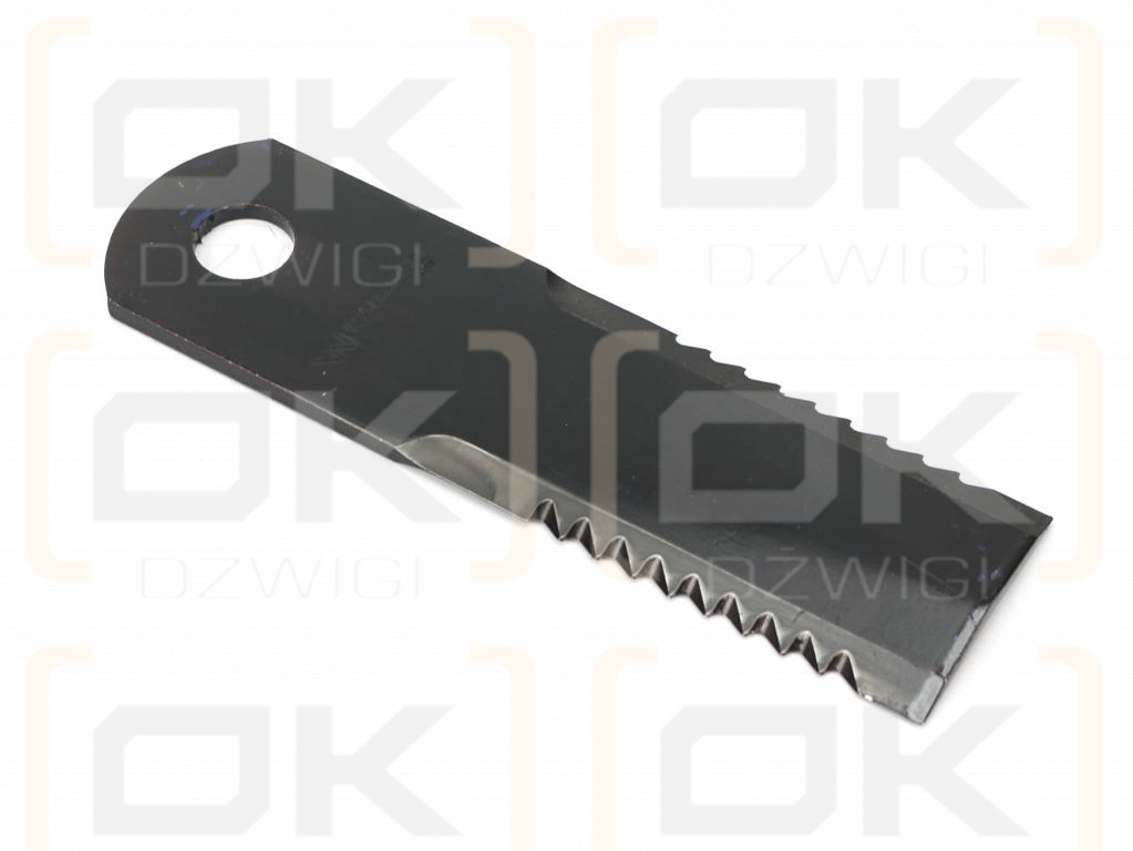 Nóż obrotowy rozdrabniacz słomy sieczkarnia uzębiony 173x50x4mm otwór 18 zastosowanie 84441392 New Holland WARYŃSKI ( sprzedawane po 25 )