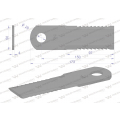 Nóż obrotowy rozdrabniacz słomy sieczkarnia uzębiony 173x50x4mm otwór 20 zastosowanie 755784.0 Claas Lexion WARYŃSKI ( sprzedawane po 25 )