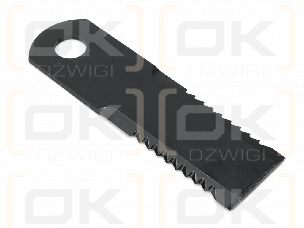 Nóż obrotowy rozdrabniacz słomy sieczkarnia uzębiony 173x50x4mm otwór 20 zastosowanie 755784.0 Claas Lexion WARYŃSKI ( sprzedawane po 25 )