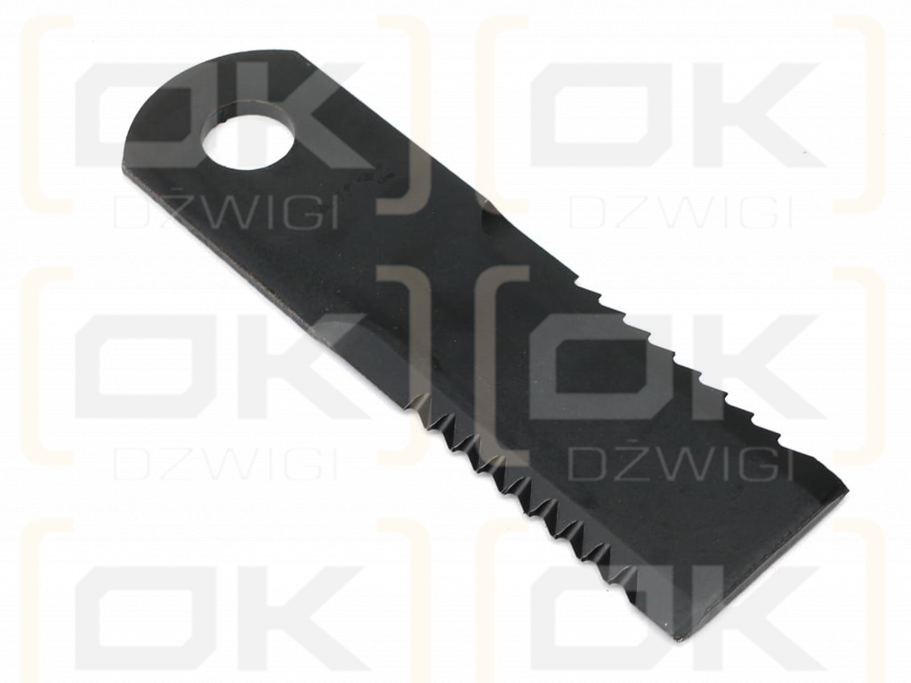 Nóż obrotowy rozdrabniacz słomy sieczkarnia uzębiony 173x50x4.5mm otwór 20 zastosowanie 84068444 New Holland WARYŃSKI ( sprzedawane po 25 )