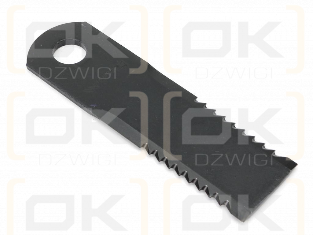 Nóż obrotowy rozdrabniacz słomy sieczkarnia uzębiony 175x50x5mm otwór 20 zastosowanie Z105500 John Deere WARYŃSKI ( sprzedawane po 25 )