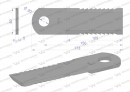 Nóż obrotowy rozdrabniacz słomy sieczkarnia uzębiony 175x50x5mm otwór 20 zastosowanie Z105500 John Deere WARYŃSKI ( sprzedawane po 25 )