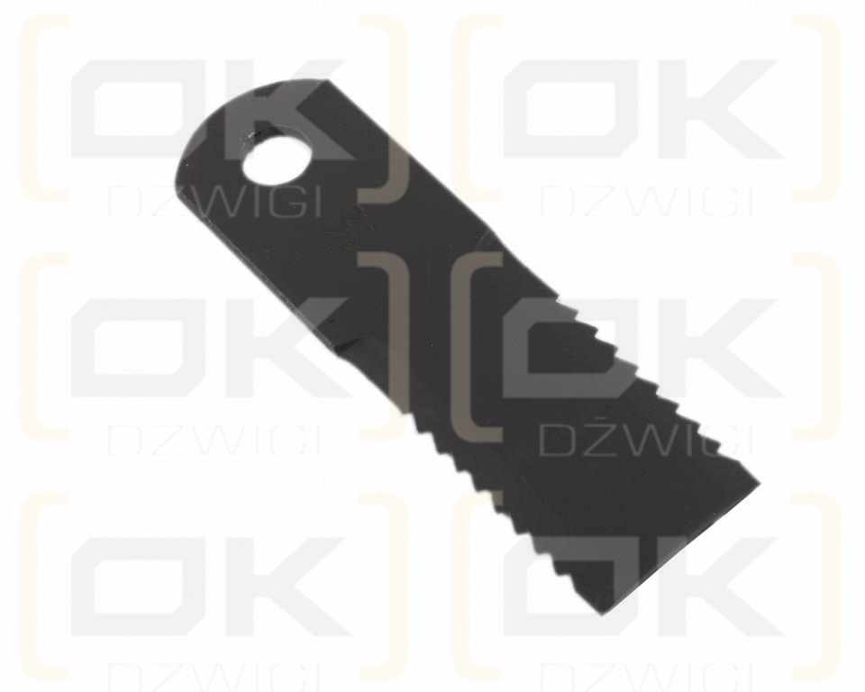 Nóż, obrotowy rozdrabniacz słomy sieczkarnia 173x50x5mm otwór 18 zastosowanie 84437624 281445N New Holland WARYŃSKI, Waryński