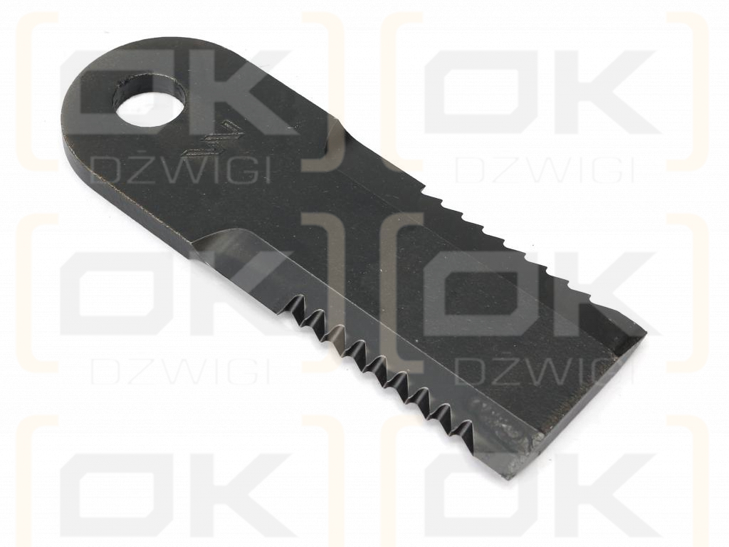 Nóż obrotowy rozdrabniacz słomy sieczkarnia uzębiony 173x60x8mm otwór 20 zastosowanie 270093250 Krone WARYŃSKI ( sprzedawane po 10 )