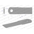 Nóż obrotowy rozdrabniacz słomy sieczkarnia uzębiony 173x50x4mm otwór 20 z tuleją zastosowanie 755784.1 Claas Lexion WARYŃSKI ( sprzedawane po 25 )