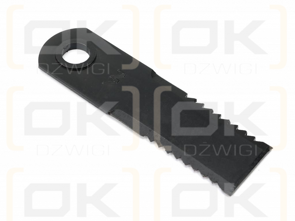 Nóż obrotowy rozdrabniacz słomy sieczkarnia uzębiony 173x50x4mm otwór 20 z tuleją zastosowanie 755784.1 Claas Lexion WARYŃSKI ( sprzedawane po 25 )