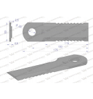 Nóż obrotowy sieczkarnia 175x50x4.5mm otwór 20 z tuleją zastosowanie 1994760C4R Case WARYŃSKI ( sprzedawane po 25 )