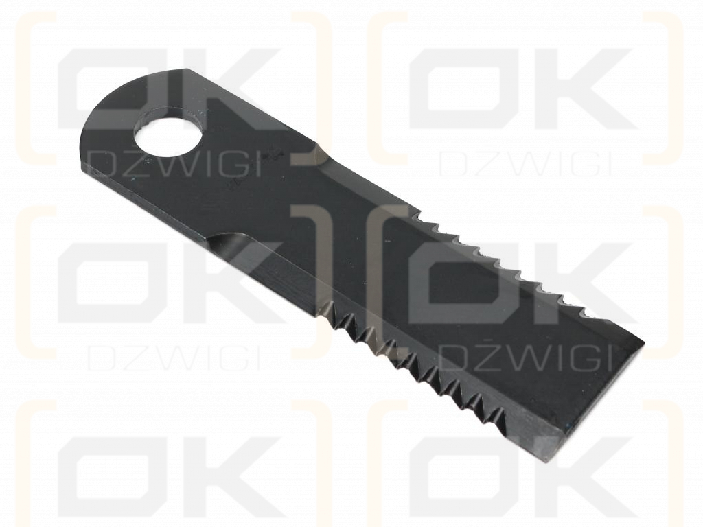 Nóż obrotowy rozdrabniacz słomy sieczkarnia uzębiony 175x50x4.5mm otwór 20 zastosowanie Z75875 John Deere WARYŃSKI ( sprzedawane po 25 )
