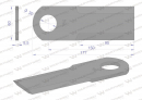 Nóż obrotowy rozdrabniacz słomy sieczkarnia gładki 177x60x5.5mm otwór 30 zastosowanie 065641 Claas WARYŃSKI ( sprzedawane po 15 )