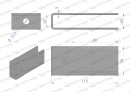Nóż stały rozdrabniacz słomy sieczkarnia podwóny stalnica 115x50x3mm otwór 10.5 zastosowanie CF01601 John Deere WARYŃSKI ( sprzedawane po 10 )