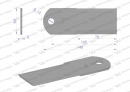 Nóż stały rozdrabniacz słomy sieczkarnia uzębiony 140x50x3mm otwór 12 zastosowanie 84437640 New Holland WARYŃSKI ( sprzedawane po 25 )