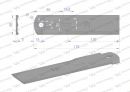 Nóż stały rozdrabniacz słomy sieczkarnia 175x40x3mm otwór 10 zastosowanie 1322233C2 525115 Dronningborg Case MF WARYŃSKI ( sprzedawane po 25 )