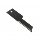 Nóż stały rozdrabniacz słomy sieczkarnia uzębiony 198x50x3mm otwór 13 zastosowanie 322291650 New Holland WARYŃSKI ( sprzedawane po 25 )
