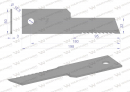 Nóż stały rozdrabniacz słomy sieczkarnia uzębiony 198x50x3mm otwór 13 zastosowanie 322291650 New Holland WARYŃSKI ( sprzedawane po 25 )