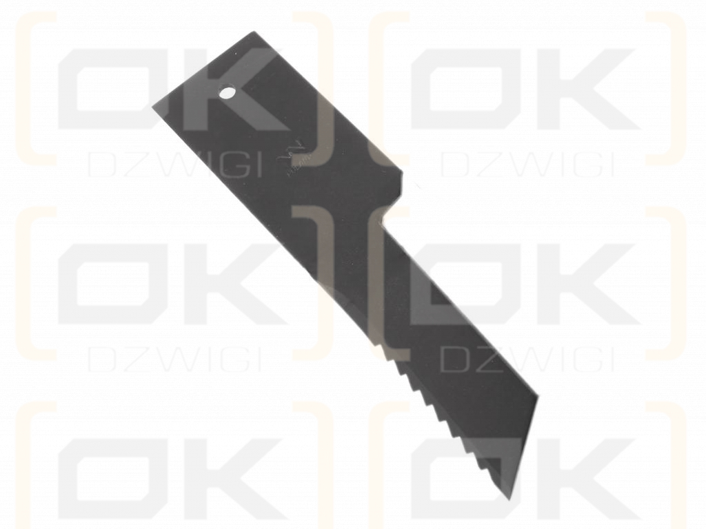 Nóż, stały rozdrabniacz słomy sieczkarnia 198x50x3mm otwór 6.5 zastosowanie Z59033 280910Z John Deere WARYŃSKI, Waryński