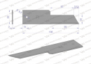 Nóż stały rozdrabniacz słomy sieczkarnia 198x50x3mm otwór 6.5 zastosowanie Z59020 280900Z John Deere WARYŃSKI ( sprzedawane po 25 )