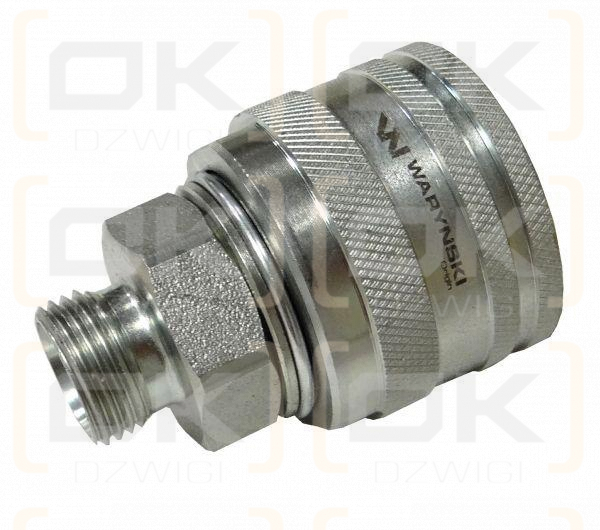 Zawór wtyczka (Bizon) M18x1,5 skręcane (ZSR6160102) Waryński