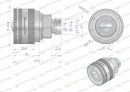 Zawór wtyczka (Bizon) M18x1.5 skręcane (ZSR6160102) Waryński  (opakowanie 10szt)