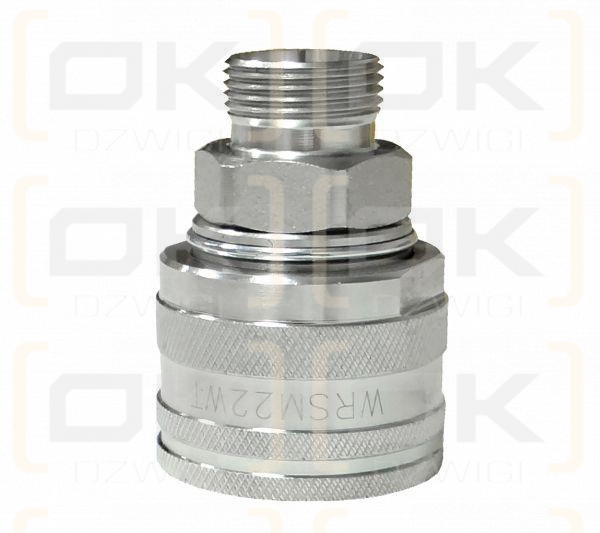 Zawór wtyczka M22x1,5 skręcane (50490030) Waryński