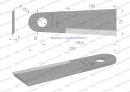 Nóż przystawki do kukurydzy napawany 232x70-51x6 otwór 25.5mm zastosowanie Capello WARYŃSKI