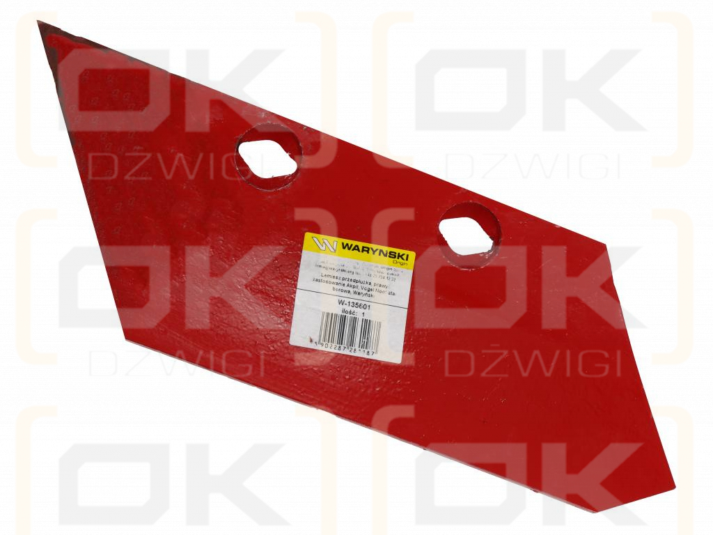 Rejilla de skimmer, derecha, aplicación Akpil, acero al boro Vogel Noot, Waryński