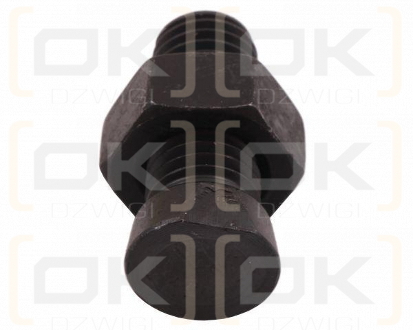 Śruba kpl. płużna oval z jednej strony ścięta M14x45 mm kl.12.9 zastosowanie Kverneland Waryński M14X45OV1 ( sprzedawane po 25 )