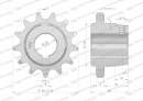 Koło łańcuchowe stalowe hartowane Z-13 3/4