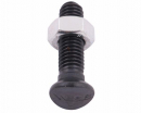 Śruba kpl. redliczkowa półokrągła M10x30 mm kl. 8.8 Waryński ( sprzedawane po 25 )