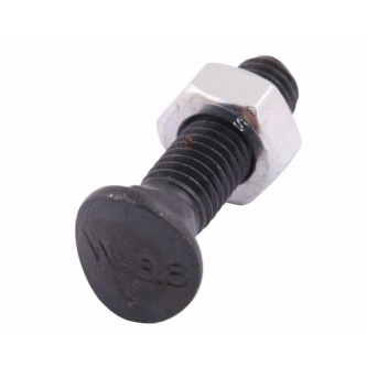 Śruba kpl. redliczkowa półokrągła M10x30 mm kl. 8.8 Waryński ( sprzedawane po 25 )