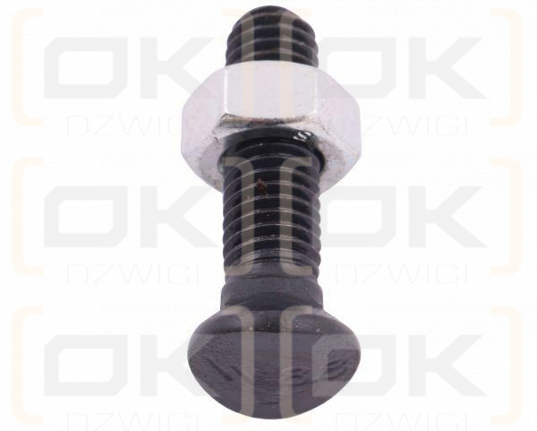 Śruba kpl. redliczkowa półokrągła M10x35 mm kl. 8.8 Waryński ( sprzedawane po 25 )