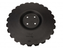 Plate, toothed Z-24 fi 460 mounting 4/98 thickness 3.5 mm pressed boron steel, Unia Ares 1680130040, Waryński