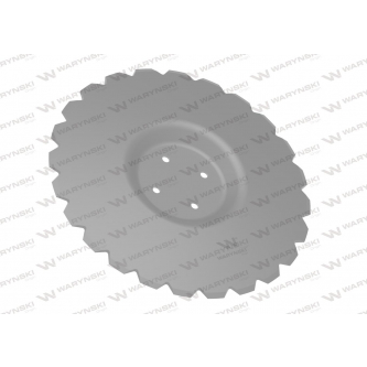Plate, toothed Z-24 fi 460 mounting 4/98 thickness 3.5 mm pressed boron steel, Unia Ares 1680130040, Waryński