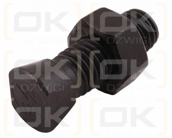 Śruba kpl. płużna oval z dwóch stron ścięta M12x40 mm kl.12.9 zastosowanie Vogel & Noot Waryński M12X40OV2VN ( sprzedawane po 25 )