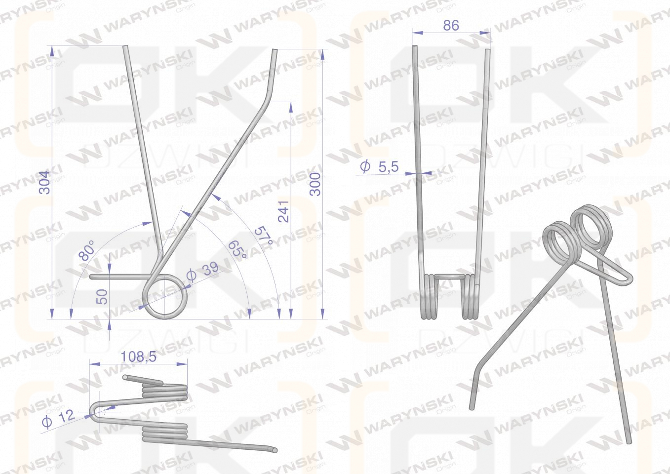 Palec zagarniacza Siewnik Poznaniak W-3043300030 Waryński