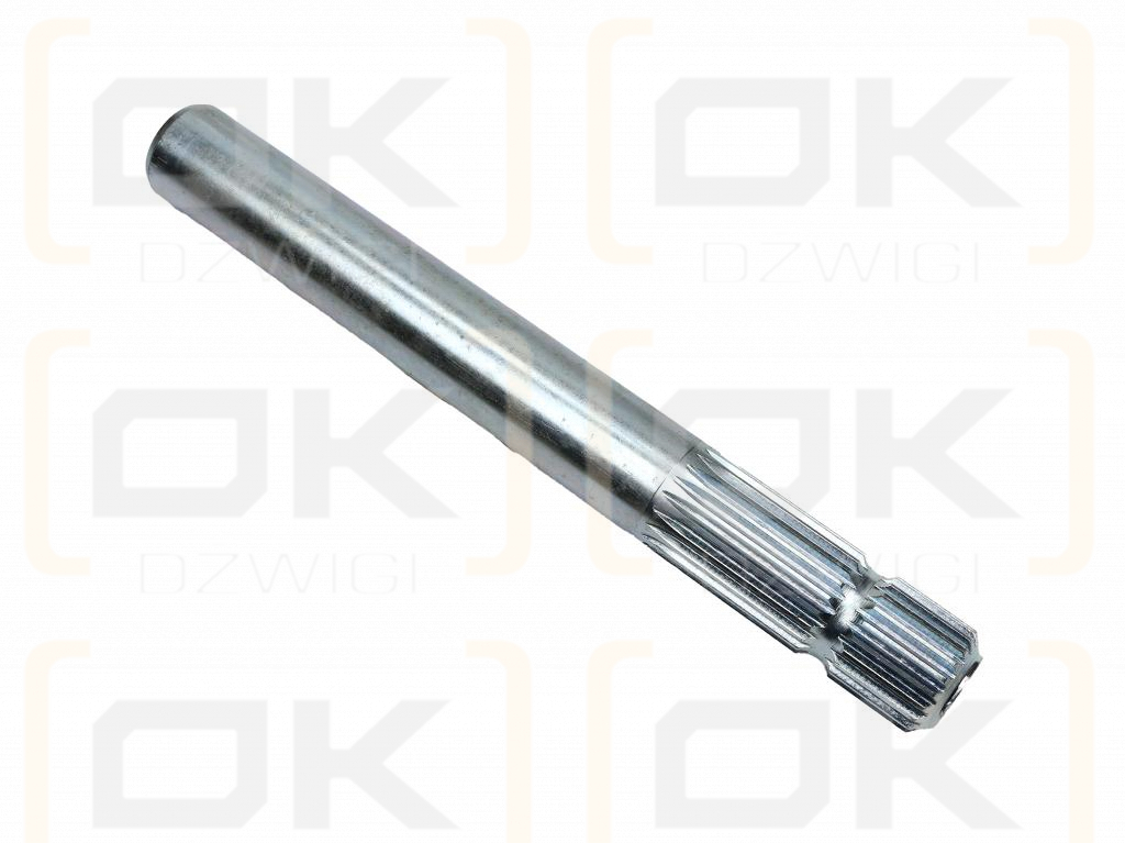 Wałek, WOM frezowany jednostronnie 300mm Z21 - 1 3/8, Waryński