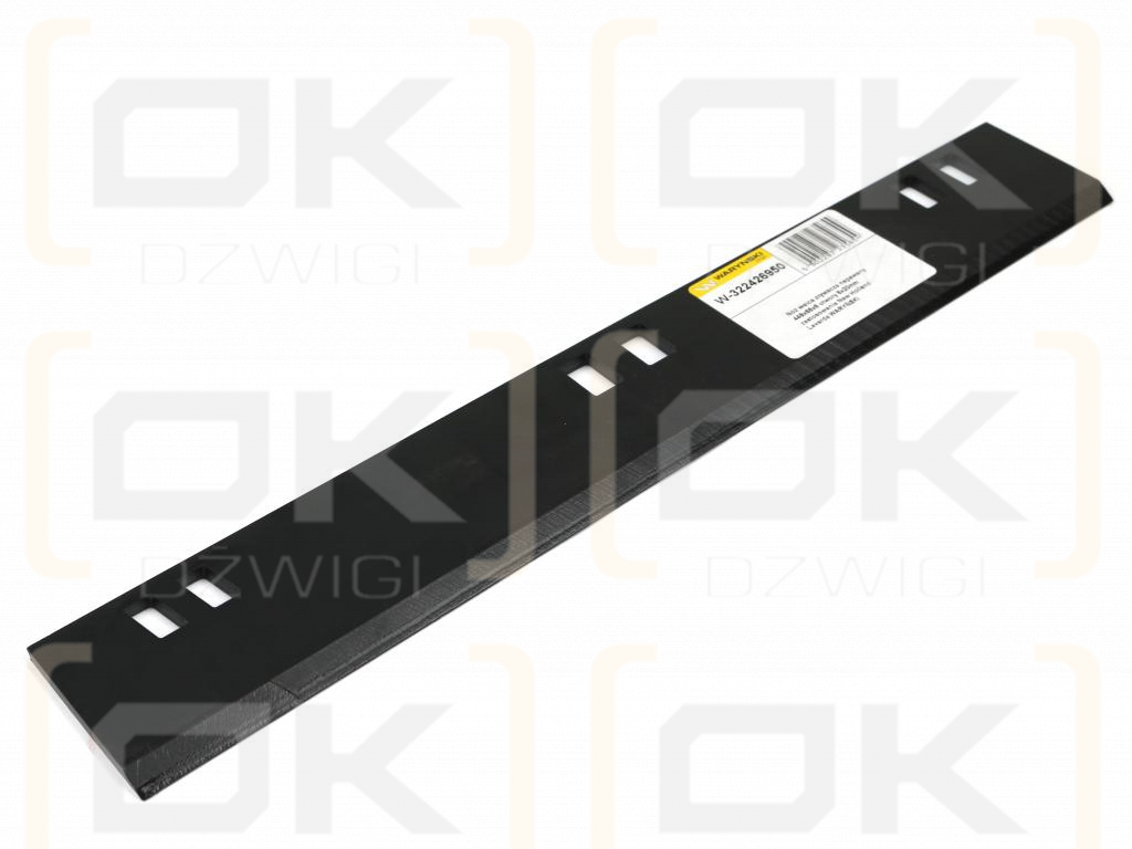 Nóż walca zrywacza napawany 448x66x6 otwory 6x20mm zastosowanie New Holland Laverda WARYŃSKI