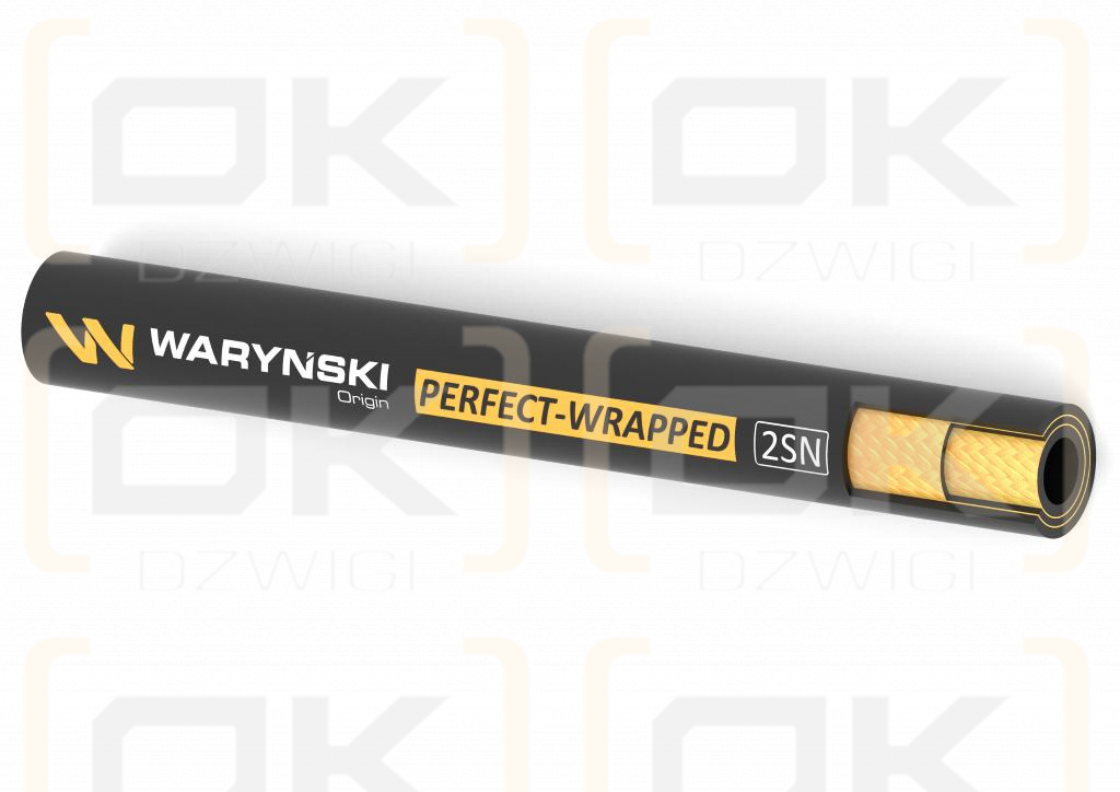 Wąż hydrauliczny do zakuwania PERFECT-WRAPPED 2SN DN32 2-oplotowy 125 Bar Waryński (sprzedawany po 10m)