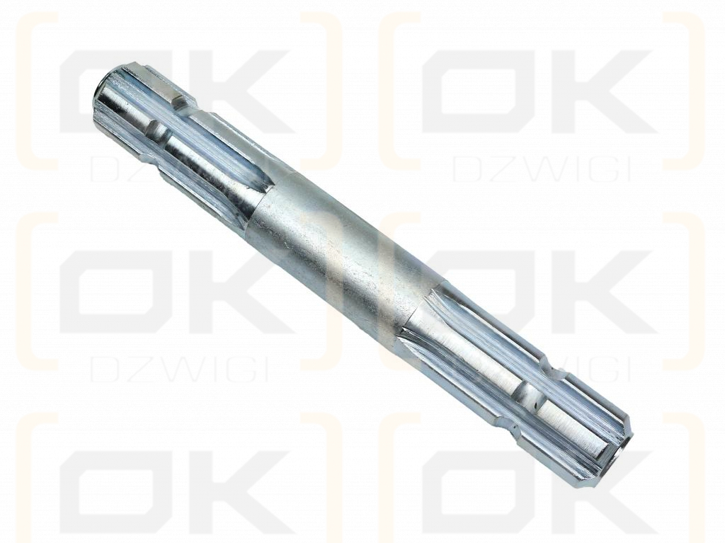 Wałek, WOM frezowany dwustronnie 250mm Z6 - 1 3/8, Waryński